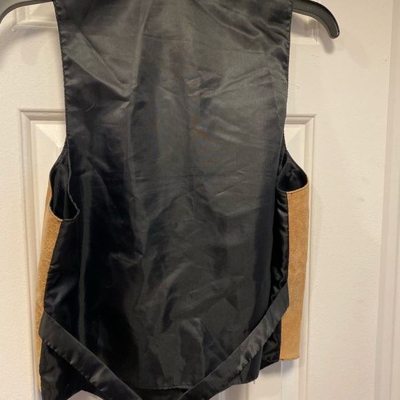 Otello Pelle Vest Women's Brown Tan Leathers Vest Size Medium - Picture 4 of 13